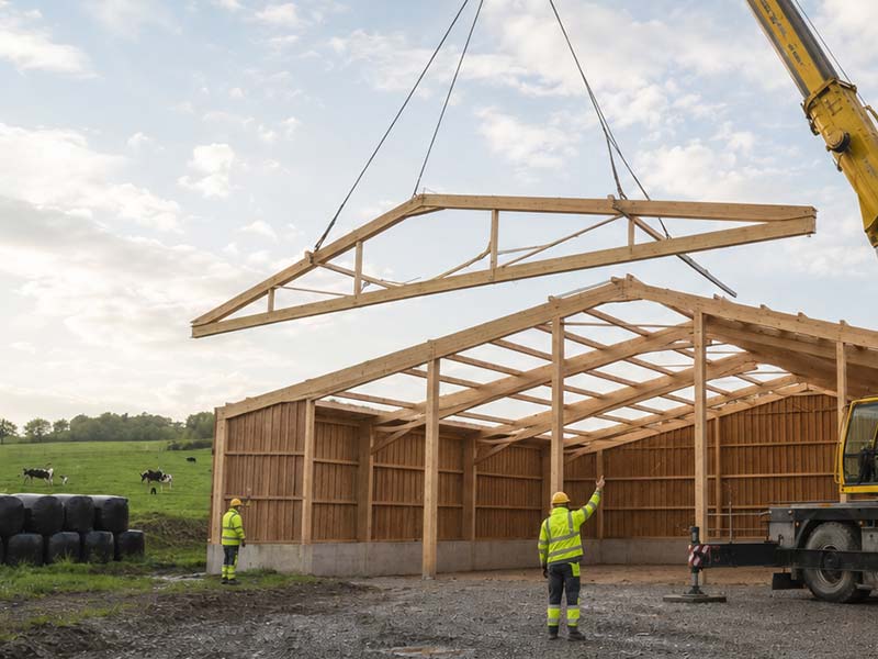 Montage de hangars agricoles et industriels