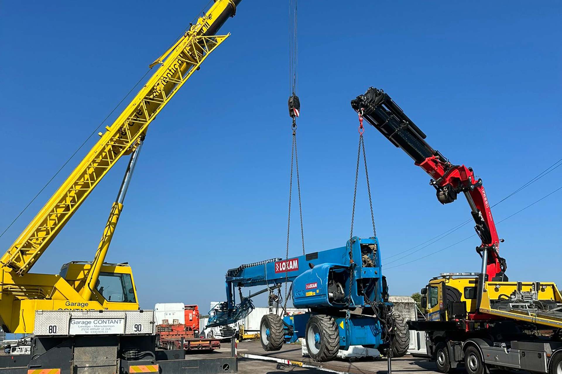 Manutention et levage Garage Contant — grue LIEBHERR 35T